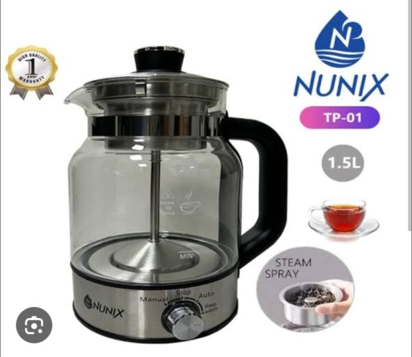 Nunix 1.5L Electronic Glass Kettle