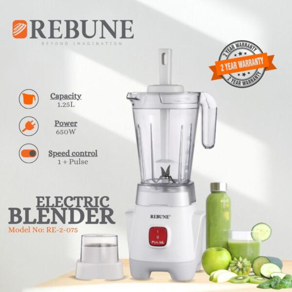 Rebune 2‑in‑1 Electric Blender — Versatile Kitchen Essential