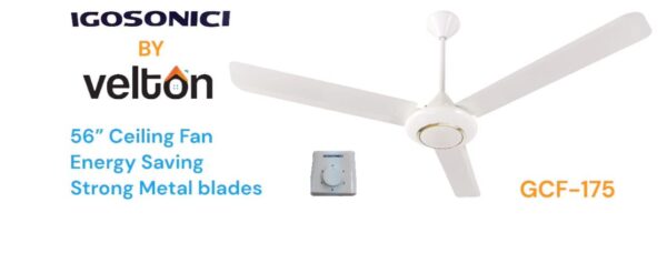 VELTON 56 Inch Energy Saving Ceiling Fan Roof