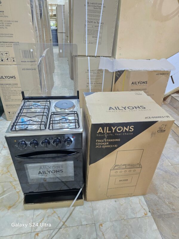 Ailyons 3+1 Cooker – 60×60 cm with Electric Oven