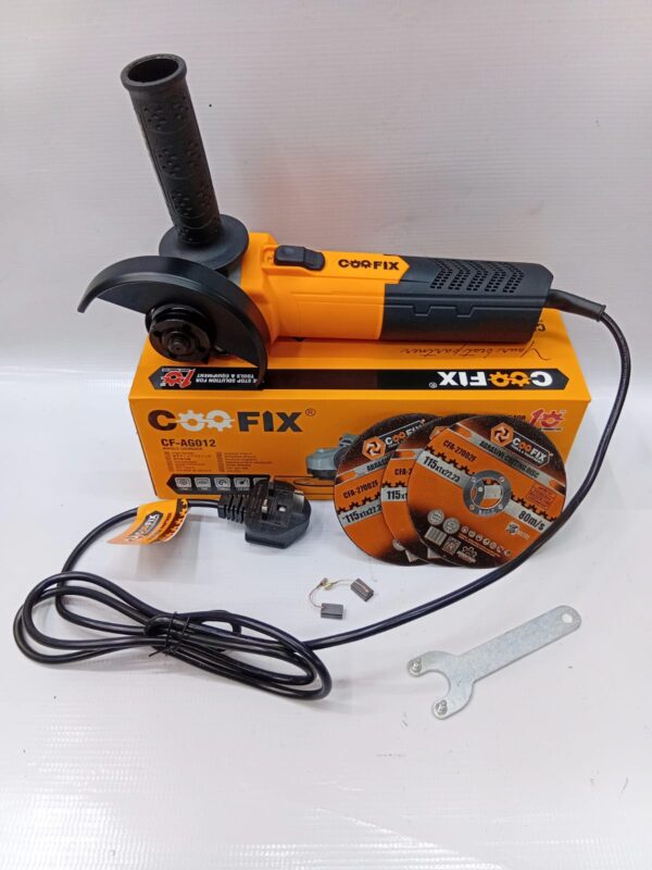 Coofix 4.5" Angle Grinder with 3 Cutting Discs